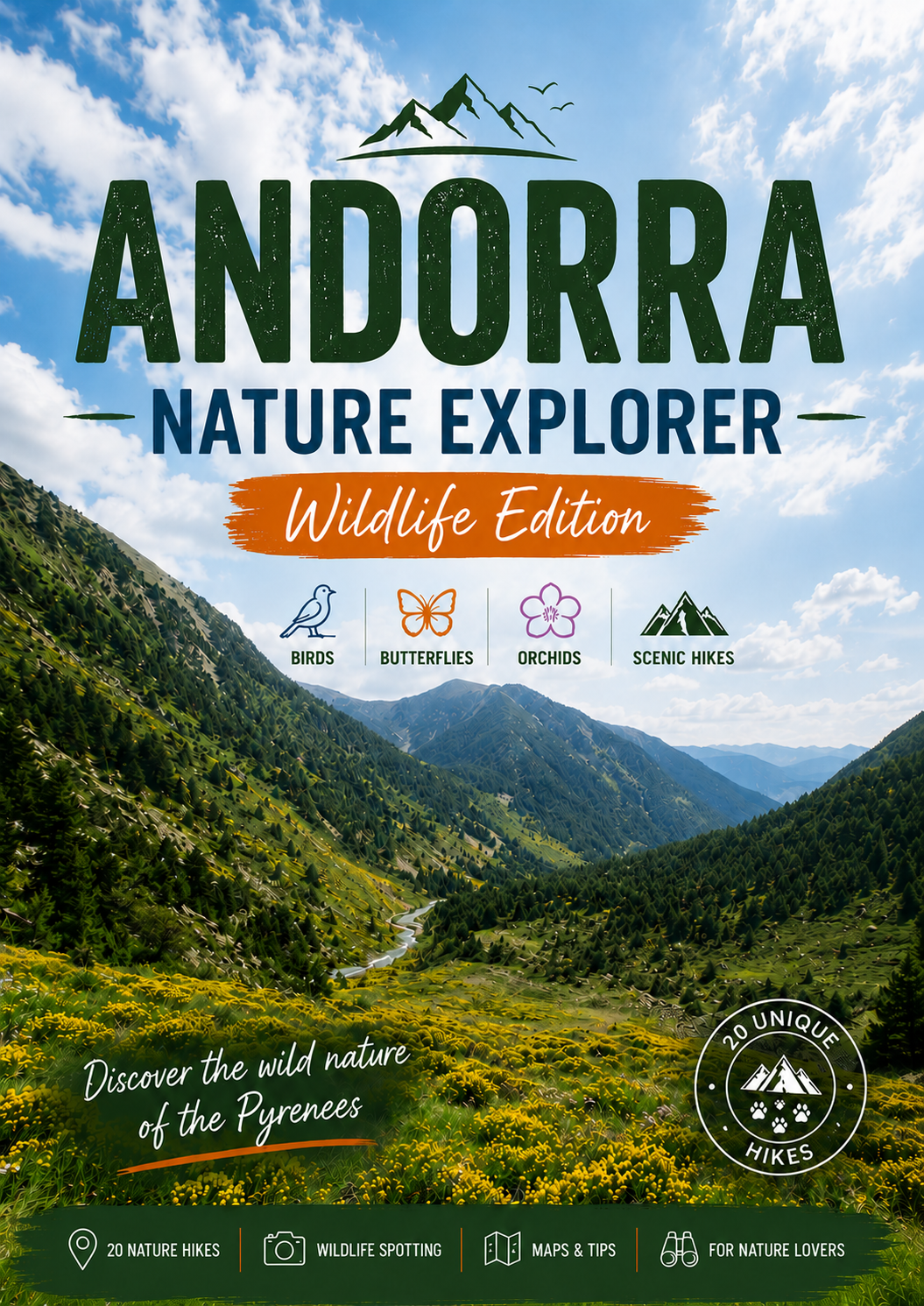 Cover of the Andorra Nature Explorer Wildlife Edition e-guide